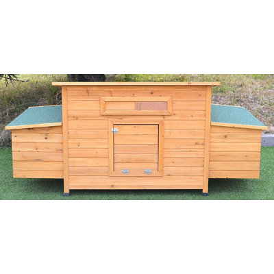 15.3 Square Feet Chicken Coop with Nesting Box For Up To 3 Chickens