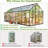 Greenhouses For Outdoors, Quick Assembly Polycarbonate Green House With Uv Protection, Heavy Duty Windproof Aluminum Frame, Adjustable Roof Vent For Backyard Or Outdoor Garden Use-120012677