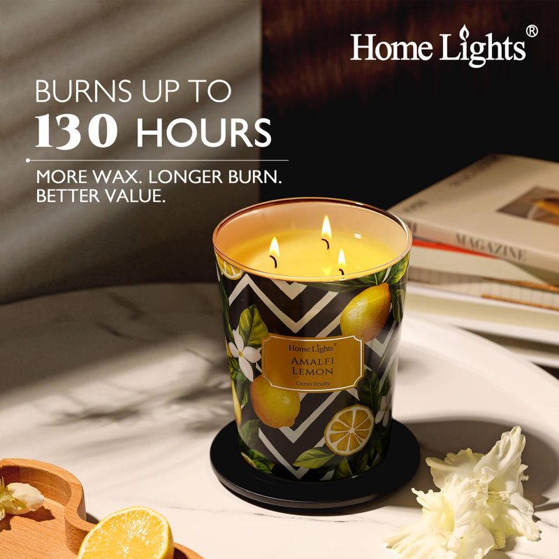 Citron Amalfi | Bougies parfumées 3-Wick Homelights