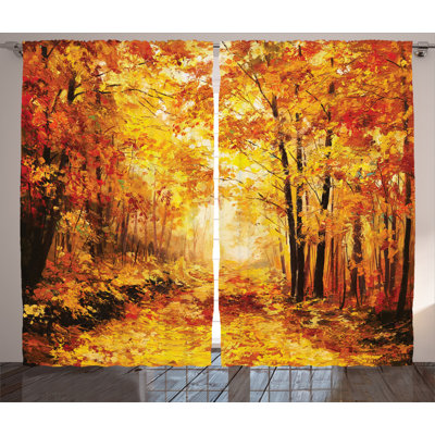 Semi-Sheer Rod Pocket Curtain Panels