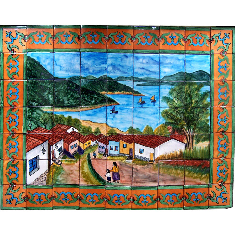 Murale TalaMex Patzcuaro Lake Clay Talavera