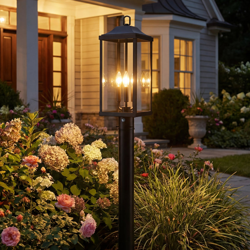 Luminaire d'extérieur 23,75 "à 3 lumières Dusk To Dawn