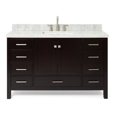 Cambridge 55'' Single Bathroom Vanity with Top