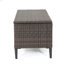 Ce banc de rangement en rotin tissé convient à une utilisation intérieure / extérieure, fonctionnant comme siège avec rangement - pratique et élégant.-1865986802