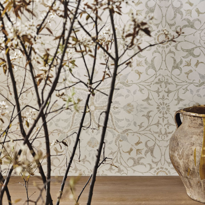 Pure Net Ceiling/Linen 10.05m x 68.6cm Matte Roll, Stone/Chalk