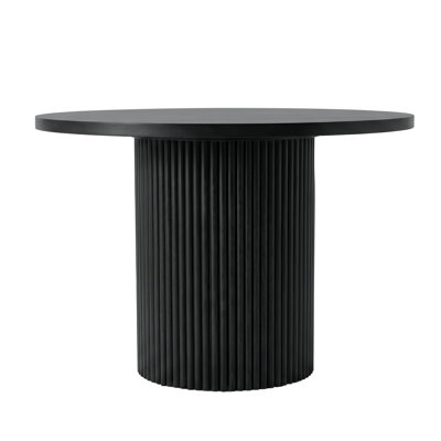 Reba Round 42" Dining Table, Black
