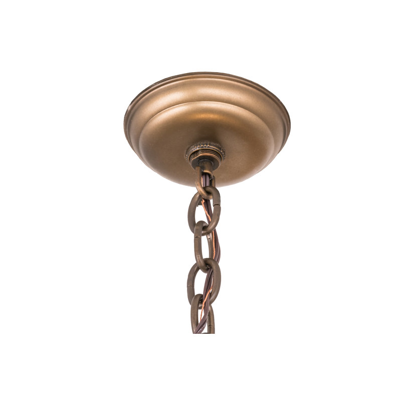- Light Antique Copper Unique/Statement Pendant, Silver, 33" H x 24" W x 24" D