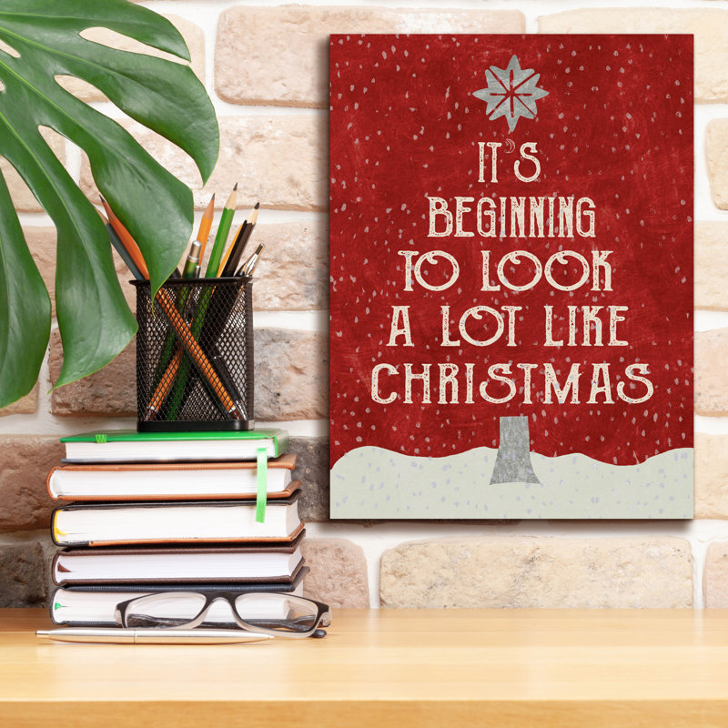  «Look Like Xmas» par Erin Clark, art mural sur toile, 26 po x 34 po, H 16 po x l 12 po x P 0,75 po