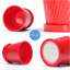 Lot de 4 pots de fleurs en céramique rouge de 15 cm (6 pouces) avec trous de drainage et soucoupe, pour plantes d'intérieur et d'extérieur.-1737798664