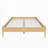 15 Inch High Solid Dry Bamboo Wood Platform Bed Frame, With Wood Slat Metal Support-929024943-929024934
