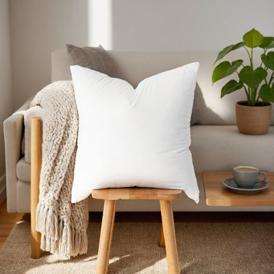 Noyau de coussin de 20 pouces, coussin décoratif, respirant, confortable, coussin moelleux, soulager le stress, convient à la chambre à coucher, au canapé, à la chambre d'amis, au dortoir (51 x 51 cm * 1 pièce)