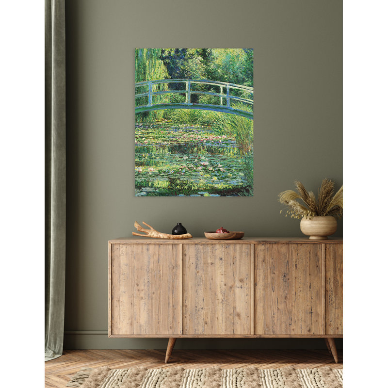 Claude Monet Nature Landscape Wrapped Canvas Wall Art 30" x 24"