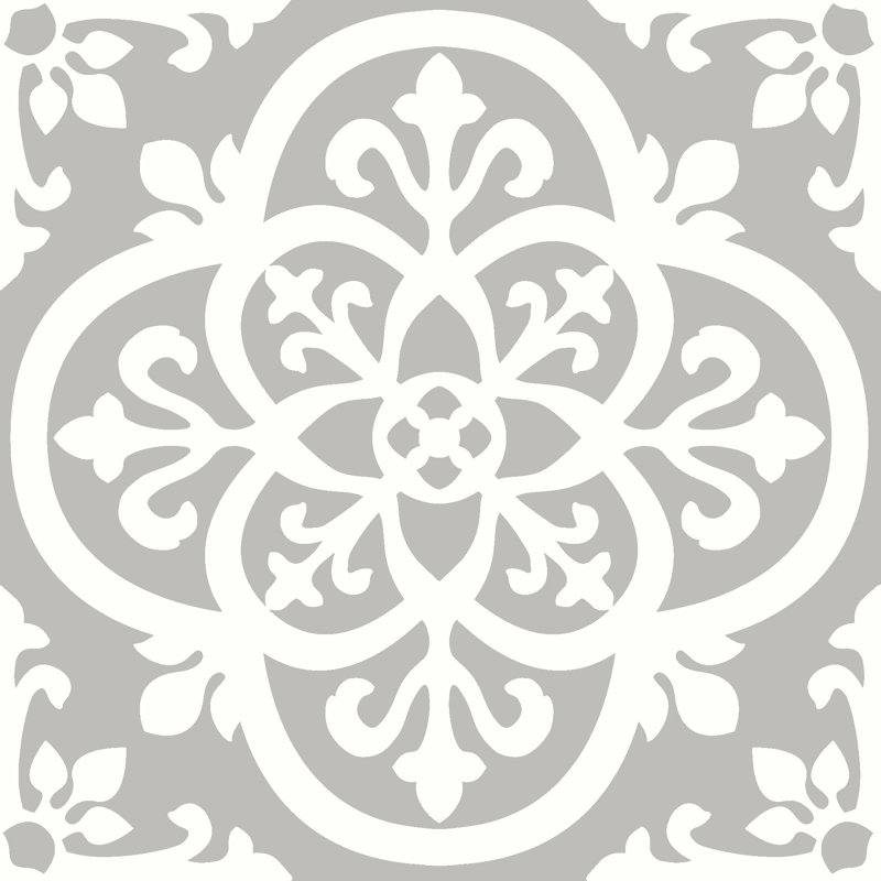 Medina 30.48 x 30.48 cm Vinyl Tile in Light Grey/White 10 Per Pack