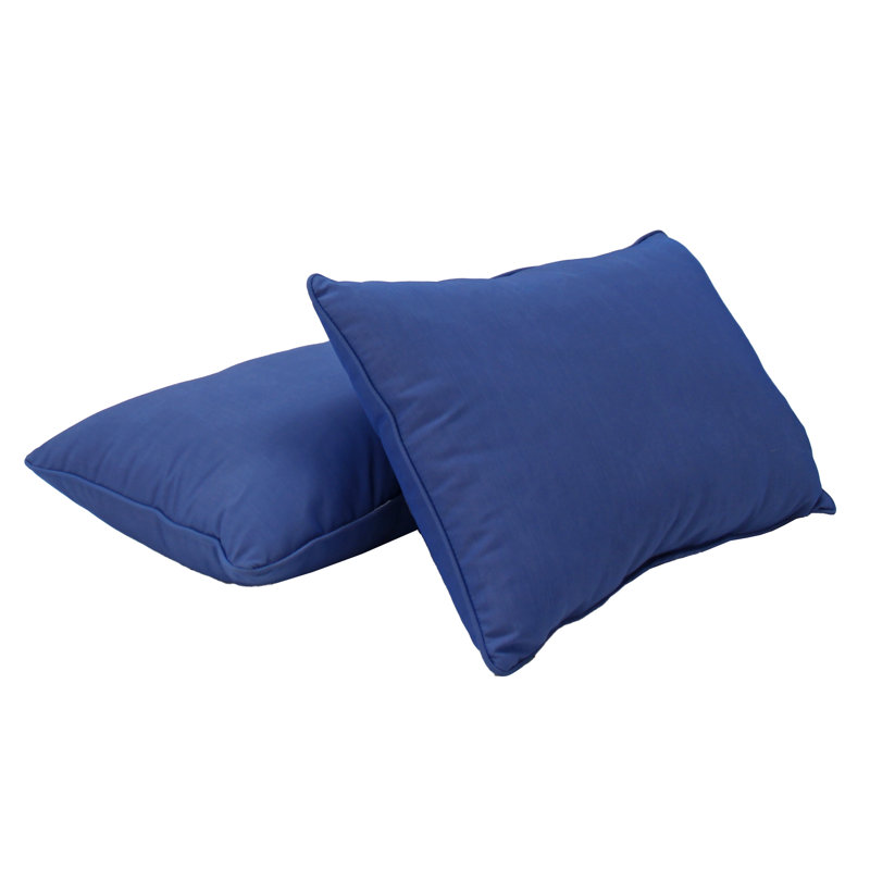 Housse et insert de coussin rectangulaire intérieur / extérieur Element, Bleu denim, 16 po x 24 po
