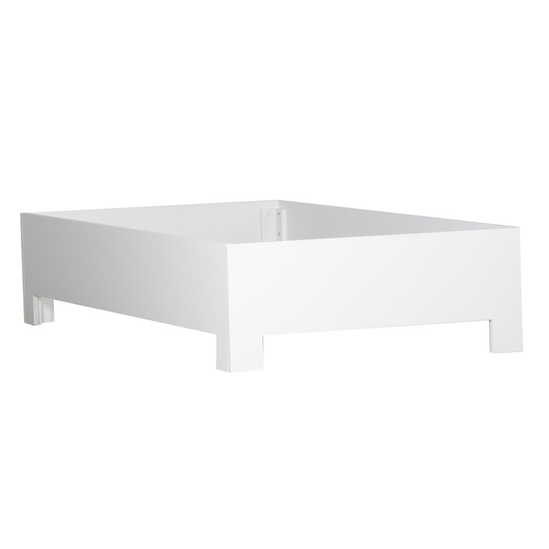 Emilia Standard Bed, White, Twin