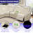 Airflow Leather 3-Piece Reclining Sofa Set With Wireless Charging & Center Console-1725964602