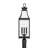 Byrne 3-Light Outdoor Post Lantern in Matte Black