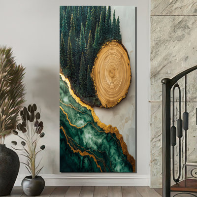 «Getuta Bold Forest Landscape Path Of The Emerald River II», art sur toile, forêt