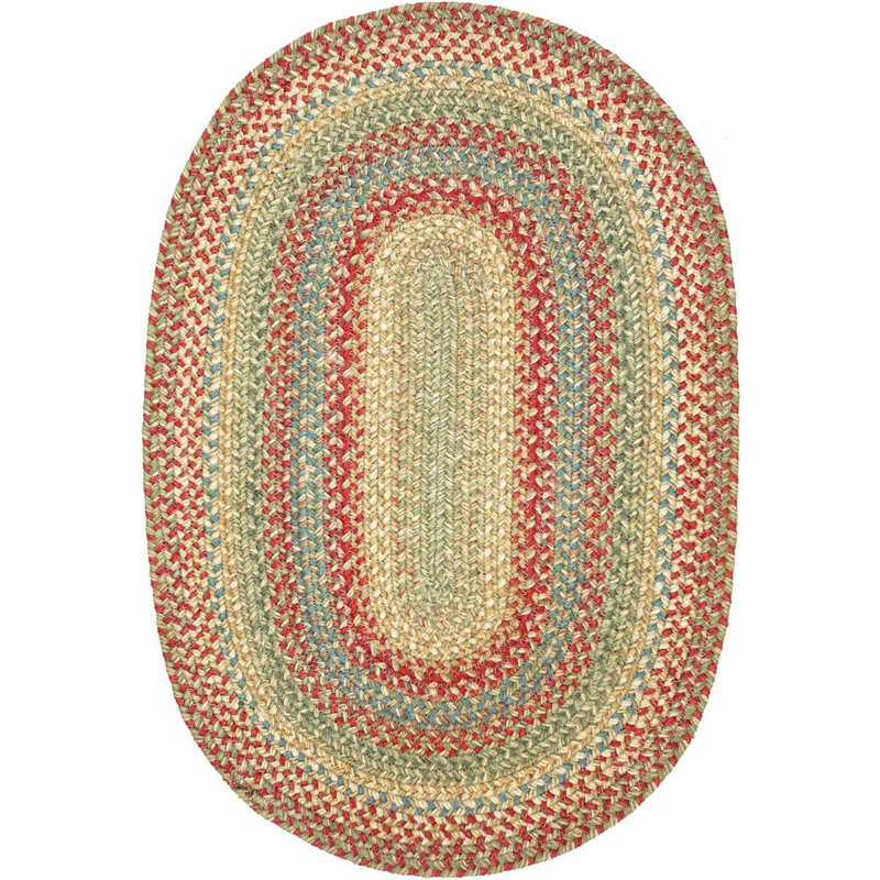Tapis réversible en jute tressé Culzean, Oval 2' x 3'