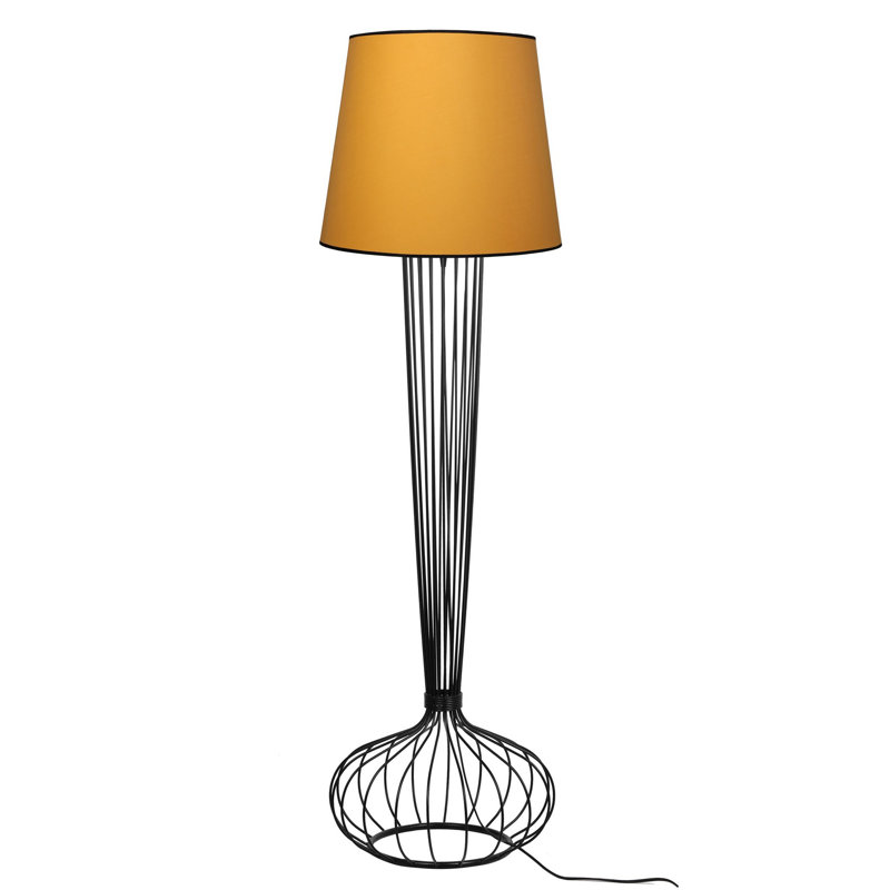 Quang 160cm Novelty Floor Lamp, Mustard, Black