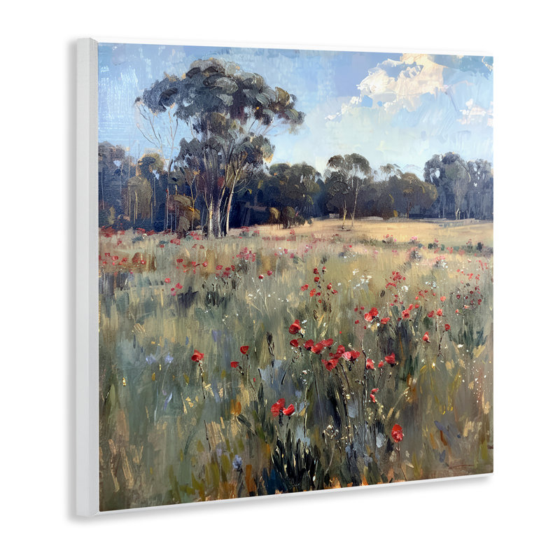  «Poppies in Vast Field», art mural sur toile par Raymond Powers