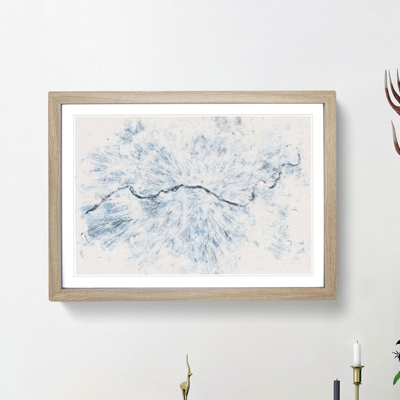 Passing by the Forest - Picture Frame Painting Print, 62cm H x 87cm W x 2cm D, Oak Framed