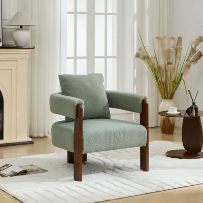 Chaise d'appoint rembourrée à 3 pieds