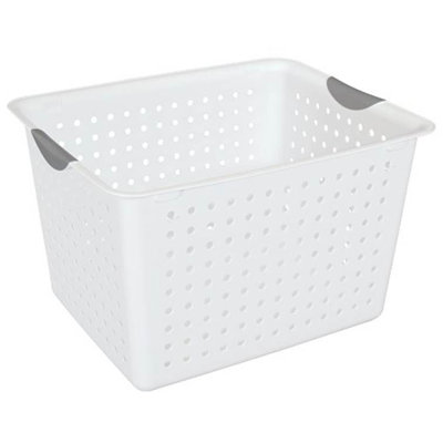 Paire de paniers de rangement pour bacs de rangement en plastique Sterilite