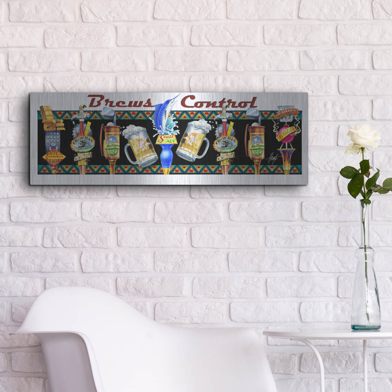 " Beer Taps " by James Mazzotta, 12" H x 36" W