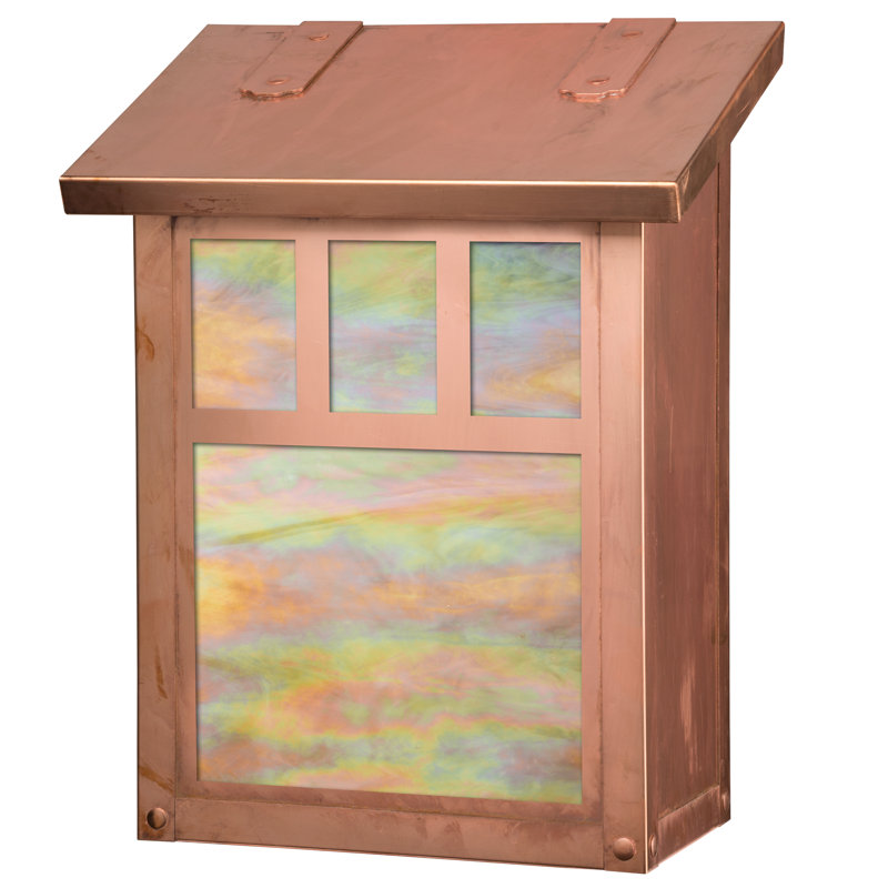 Boîte aux lettres murale double Giunta, Or irisé, Vieux sou