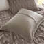 Ensemble de 3 mini-édredon en fausse fourrure unie gris-122524931-122524928