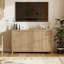 Buffet buffet, armoire d'appoint 55,5 po à 4 portes