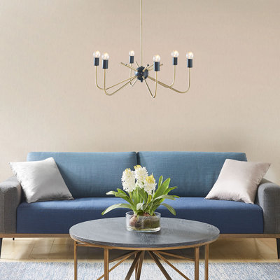 Lustre en métal 6 lumières