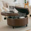 80cm Wide Tufted Round Standard Ottoman with Storage-2027965094