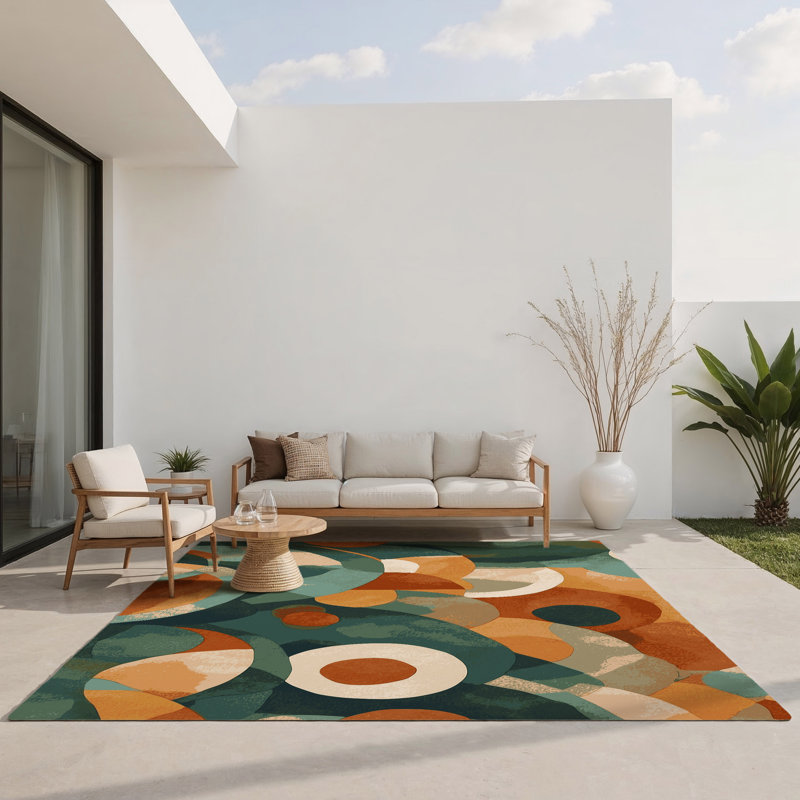 Tapis intérieur et extérieur Pebble Paths, Rectangle 1 pi 6 po x 2 pi 6 po
