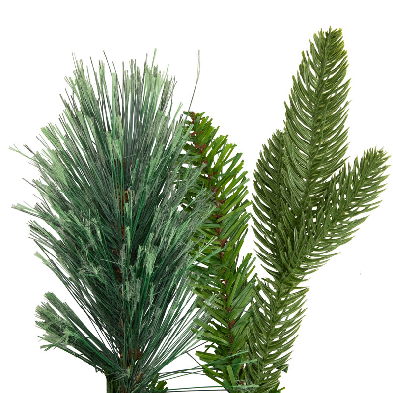 Real Touch Calloway Fir With Berries Artificial Christmas Garland - 7' X 12" - Unlit