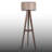 Wooden Body Drum Tripod Floor Lamp-1246400008