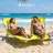 Ostrich The Original Chaise Lounge Facedown Beach Pool Tanning Chair, Lime Green-922589172