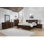 Ensemble de chambre avec très grand lit 5 pièces Toffey Cappuccino-89062847-107281359