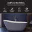 Baignoire autoportante blanche L 66,875 x l 30,75 x H 28,375 Transolide