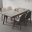 Ensemble de salle à manger en bois de frêne blanc avec chaises-106686587