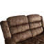 Canapé-lit inclinable en microfibre de 33,8 po avec accoudoirs coussinés Natane-120234878
