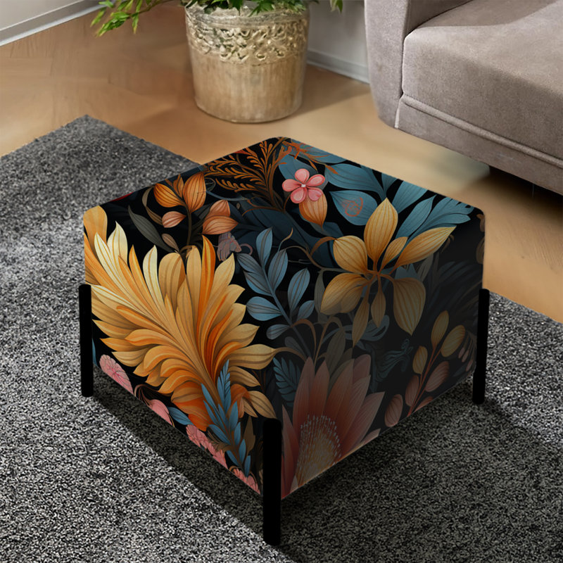 Eclectic Wonderland Forest Garden - Repose-pieds éclectique carré