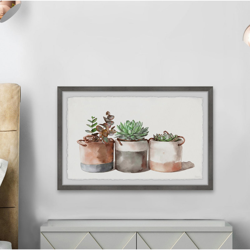 Cactus Cans by Parvez Taj - Single Picture Frame Painting, 41 cm H x 61 cm W