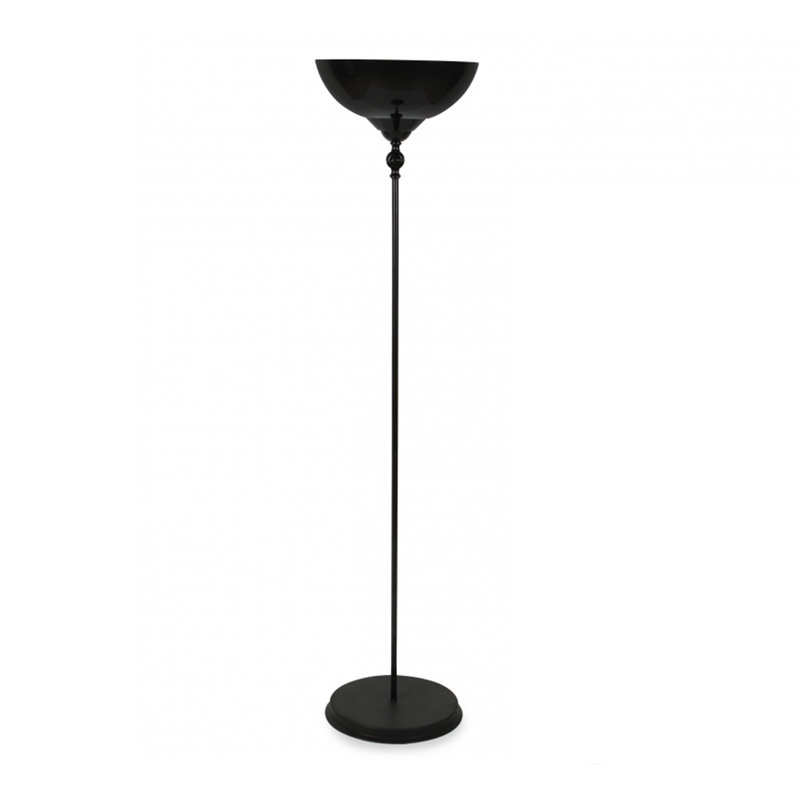 55.5'' Black Torchiere Floor Lamp