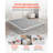 Box Spring, Queen Size Bed Frame with Washable Fabric Cloth, Heavy Duty Metal Frame for Queen Bed, 5.1 in Mattress Foundation, 3500 lbs Max Weight Capacity, Easy Assembly, 79.1 x 59.6 x 5.1 in