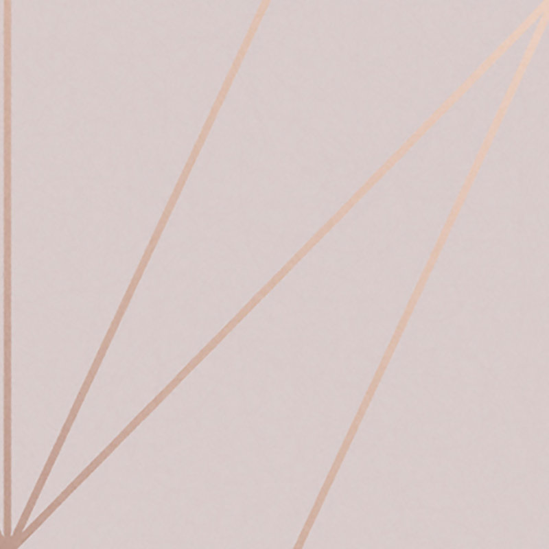 Papier peint géométrique Raelene, Rose