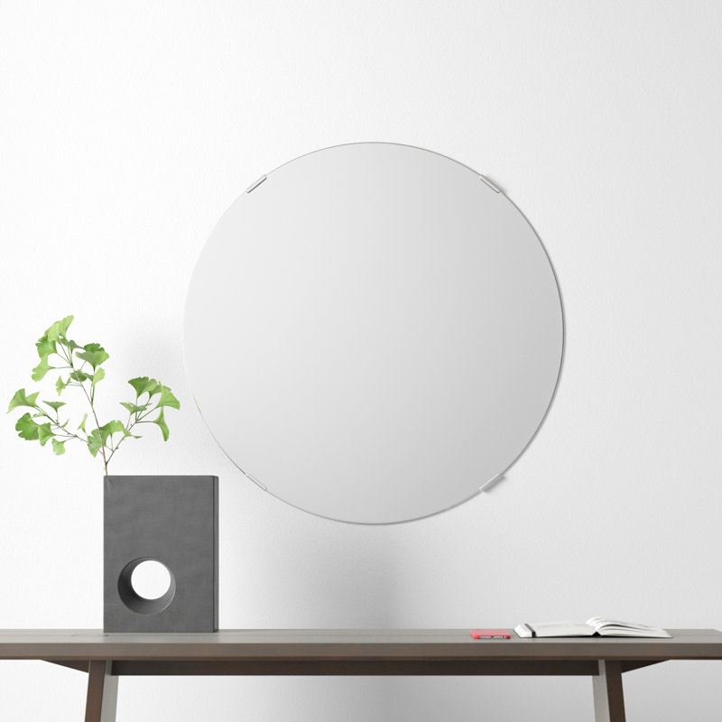 Miroir de coiffeuse sans cadre Samonie, 31 po x 31 po