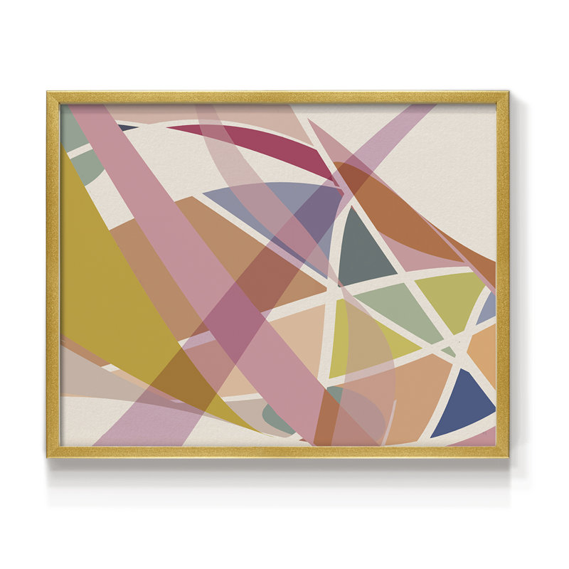 Pensées d'Herbin I - impression encadrée - réversible, Doré, H 16 po x l 20 po