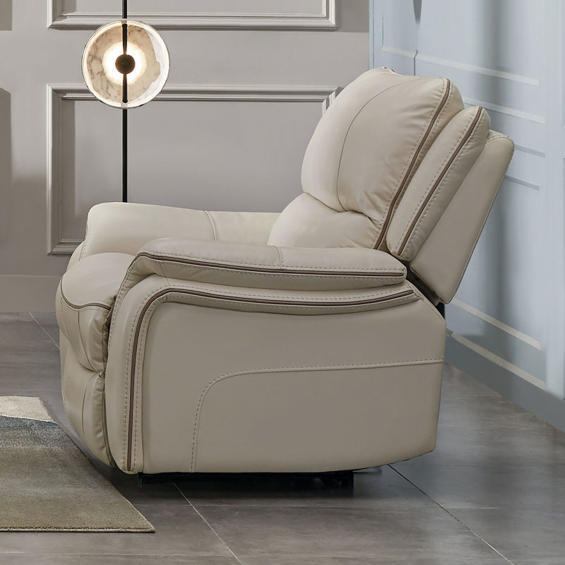 Fauteuil inclinable et oscillant Virtyt, Polyester beige